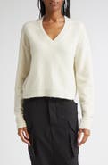 Rick Owens Tommy Alpaca & Wool Blend V-Neck Sweater