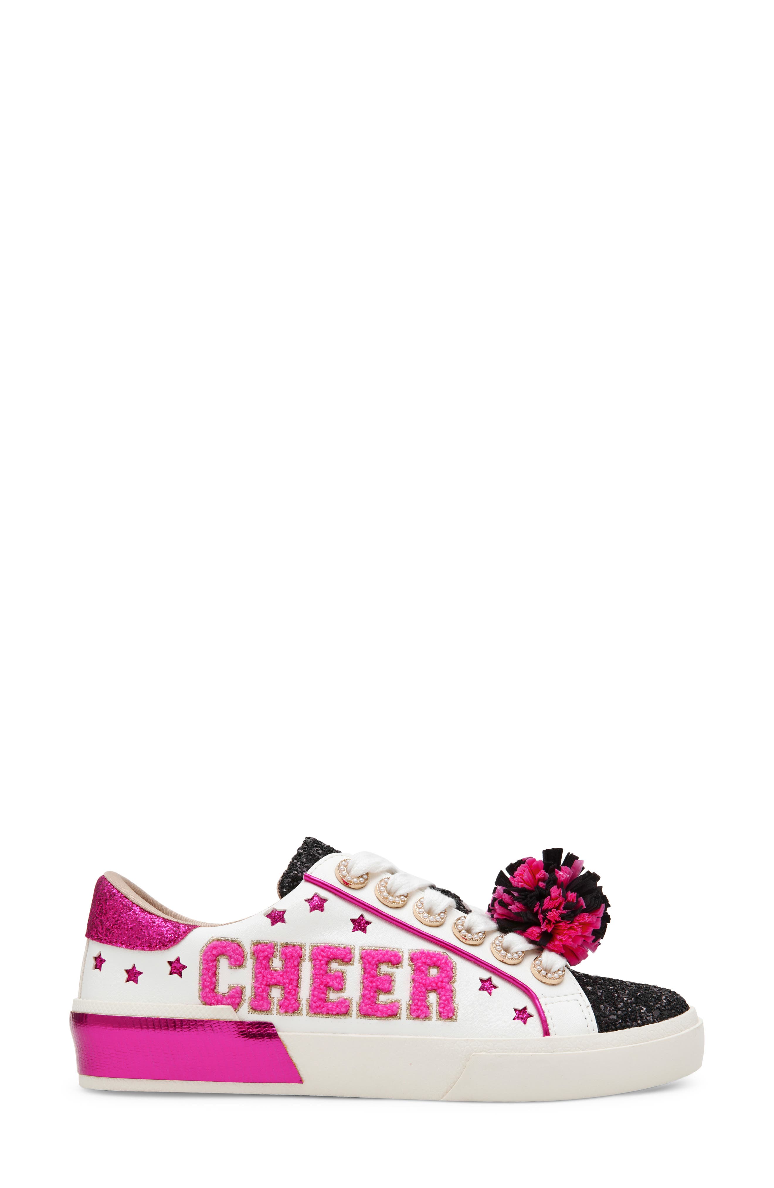 Piper Cheer Sneaker, Alternate, color, FUCHSIA MULTI