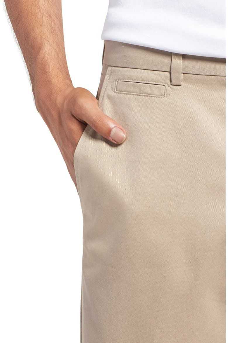 Nordstrom Smartcare™ Flat Front Shorts, Alternate, color, TAN