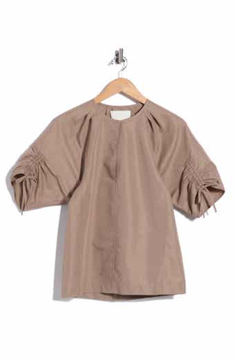 Shirred Sleeve Top