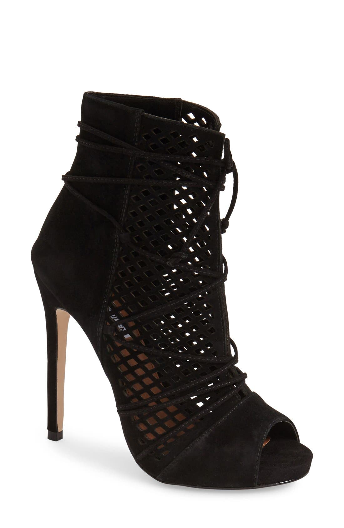 Steve Madden 'Maddye' Peep Toe Bootie, Main, color, 