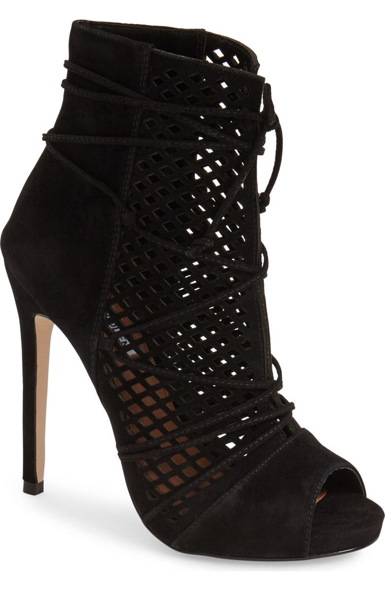 Steve Madden 'Maddye' Peep Toe Bootie, Main, color,