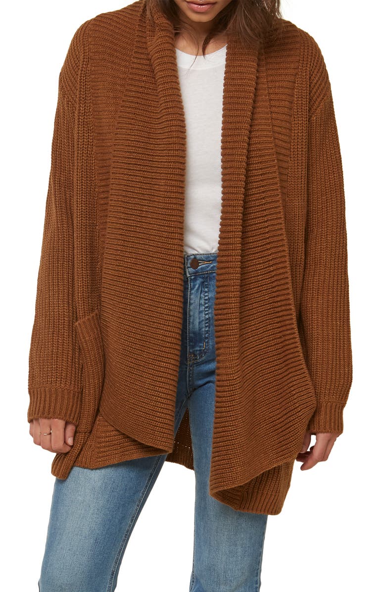O'Neill Galley Shawl Collar Cardigan, Alternate, color, 