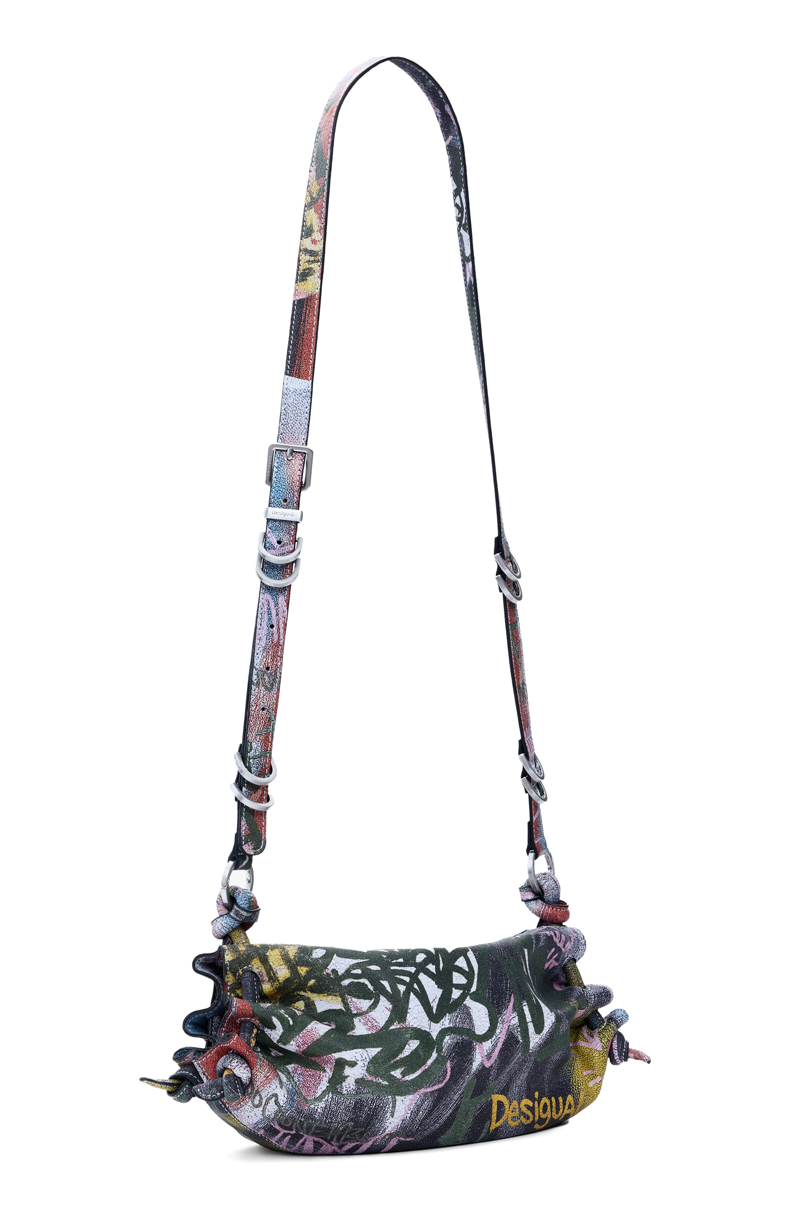 Desigual Arty Print Crossbody Bag, Alternate, color, 