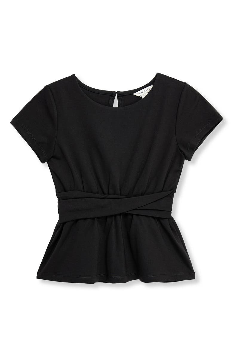 Habitual Kids Kids' Twist Front T-Shirt, Main, color, Black