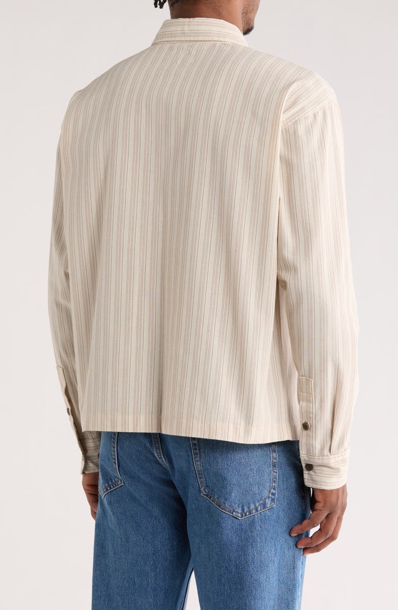 PacSun Stripe Button-Up Shirt, Alternate, color, 