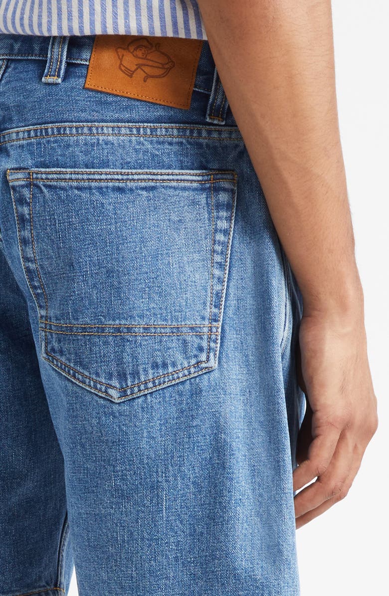 Drake's Five-Pocket Denim Shorts, Alternate, color, Stone Wash