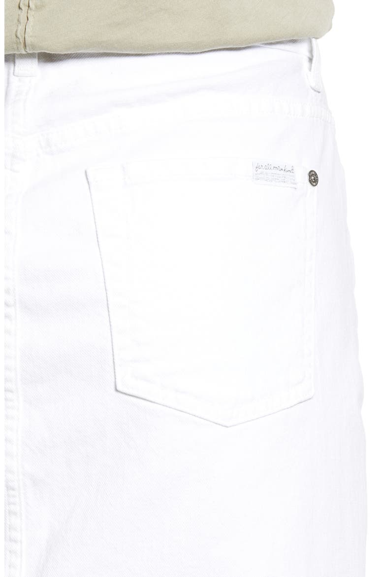 Denim Miniskirt, Alternate, color, WHITE RUNWAY DENIM