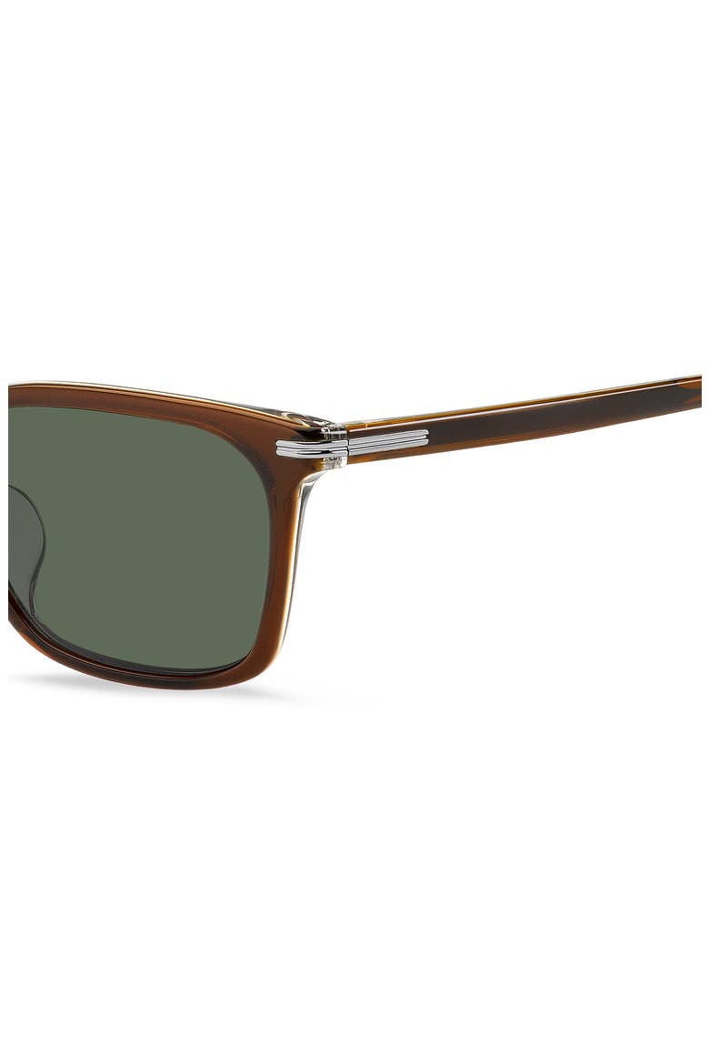 56mm Square Sunglasses, Alternate, color, BROWN