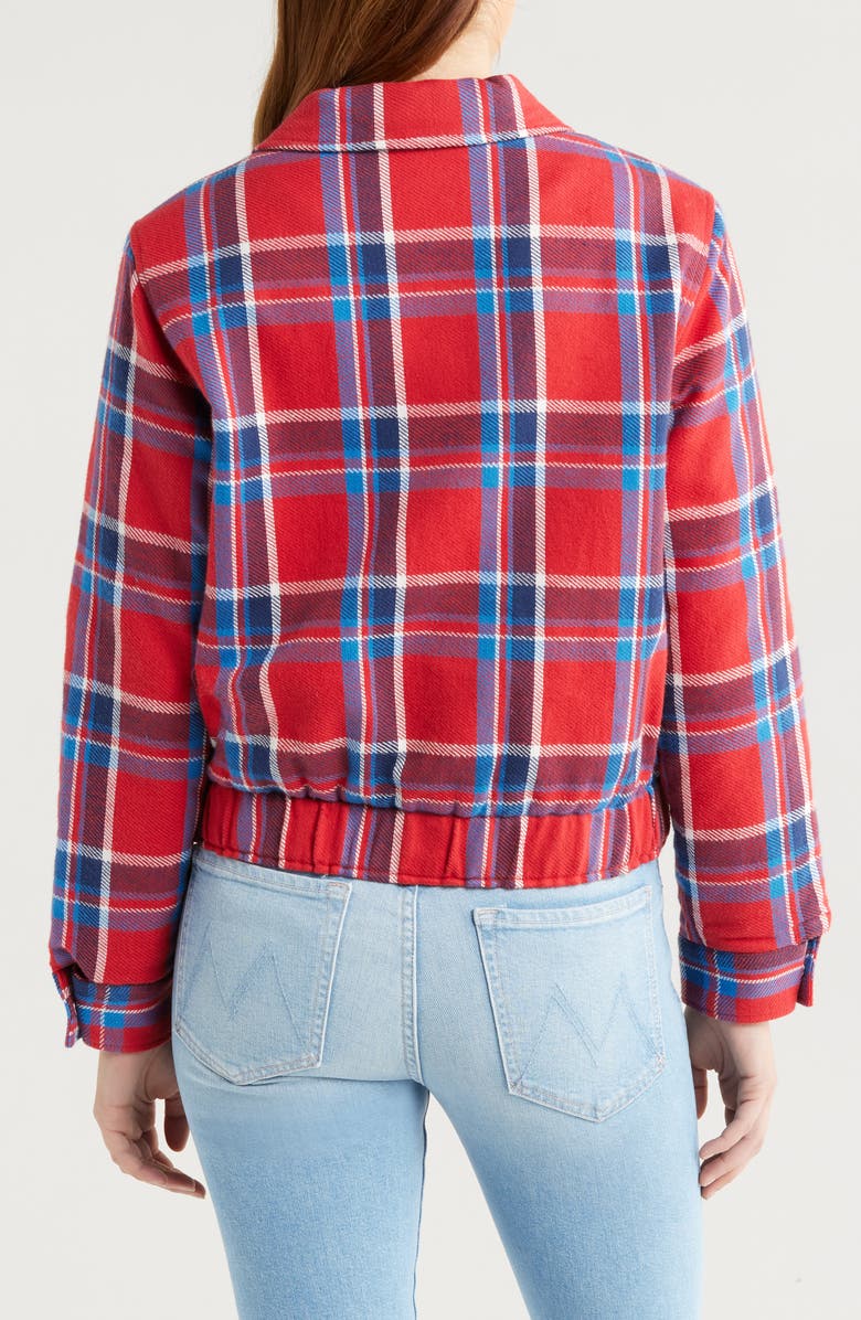 MOTHER The Happy Camper Plaid Shirt Jacket, Alternate, color,