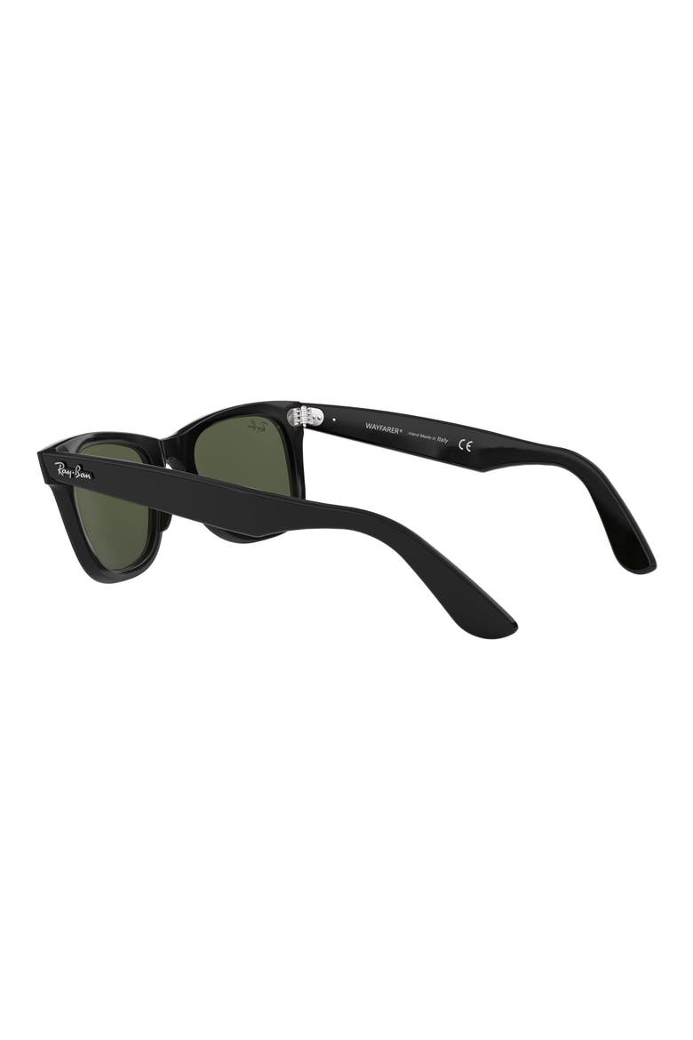 54mm Wayfarer Sunglasses, Alternate, color, BLACK
