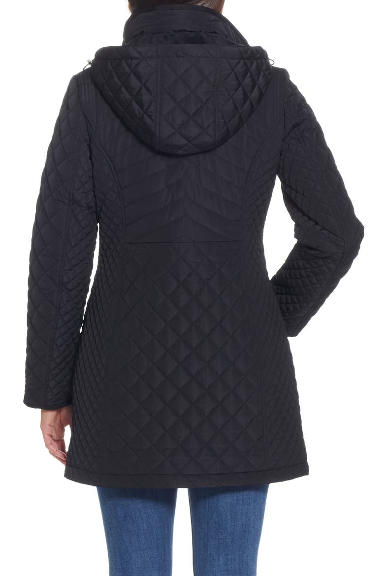 Quilted Jacket, Alternate, color, BLACK