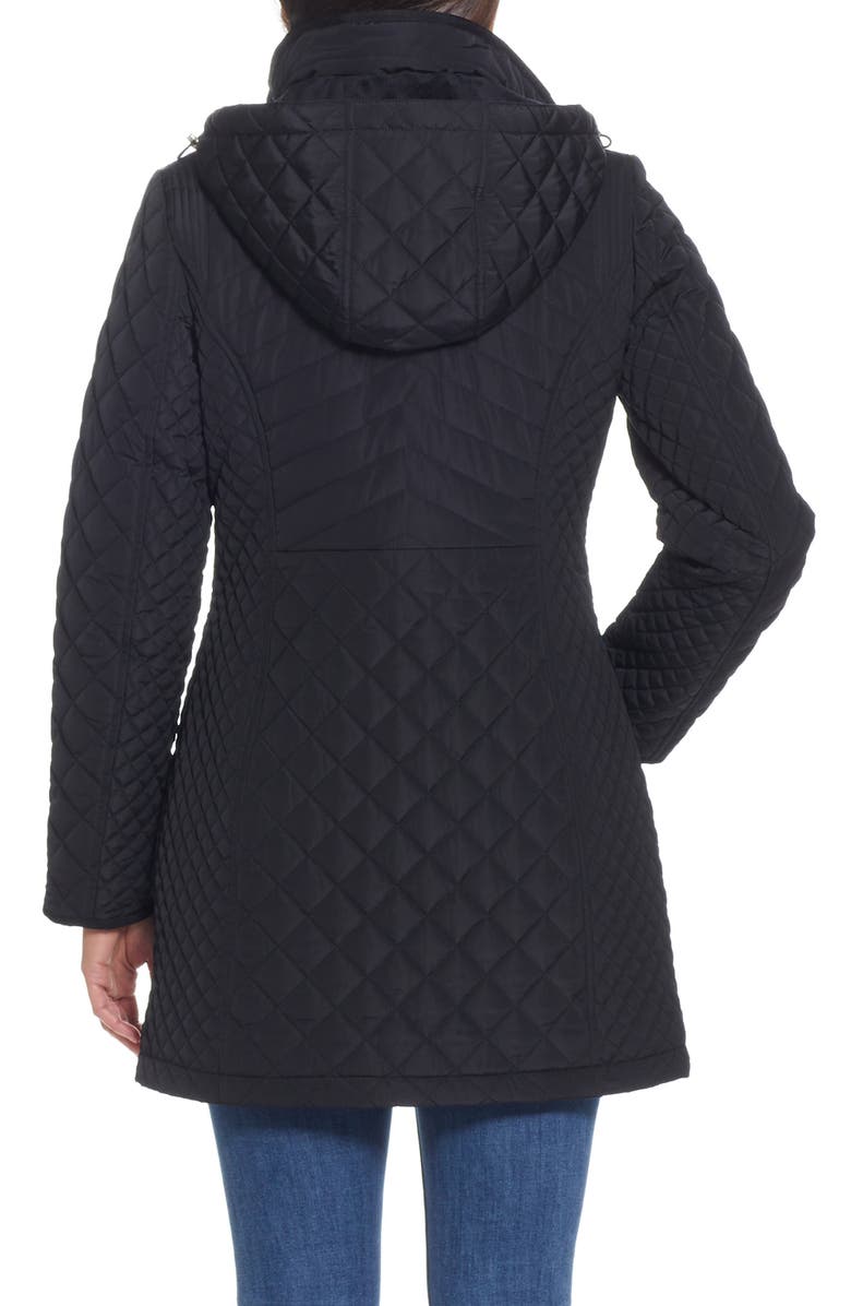 Gallery Quilted Jacket, Alternate, color, Black