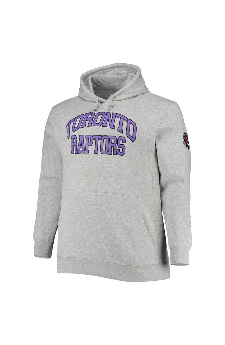Mitchell & Ness Men's Mitchell & Ness Vince Carter Heathered Gray Toronto Raptors Big & Tall Name & Number Pullover Hoodie, Alternate, color, 