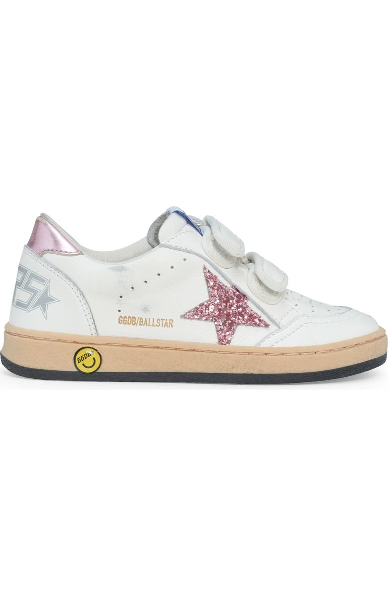 Golden Goose Kid's Ball Star Glitter Leather Sneaker, Alternate, color,