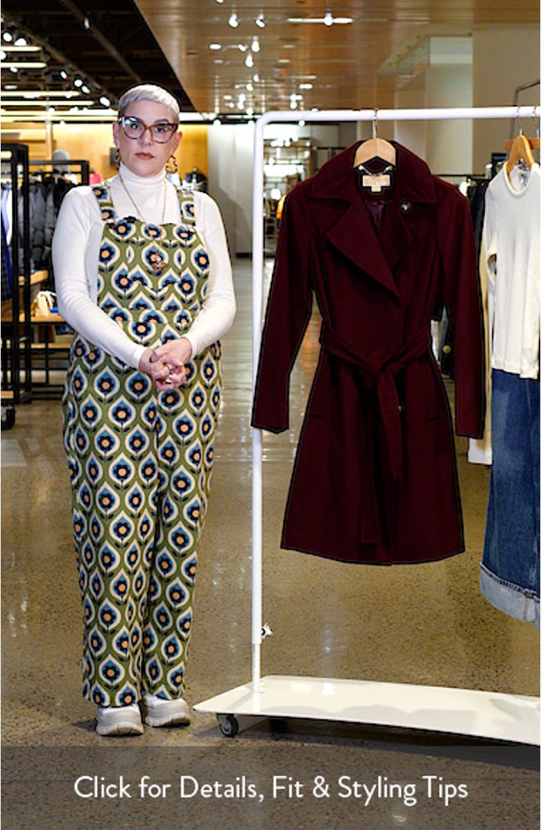 Belted Wool Blend Coat, sales video thumbnail