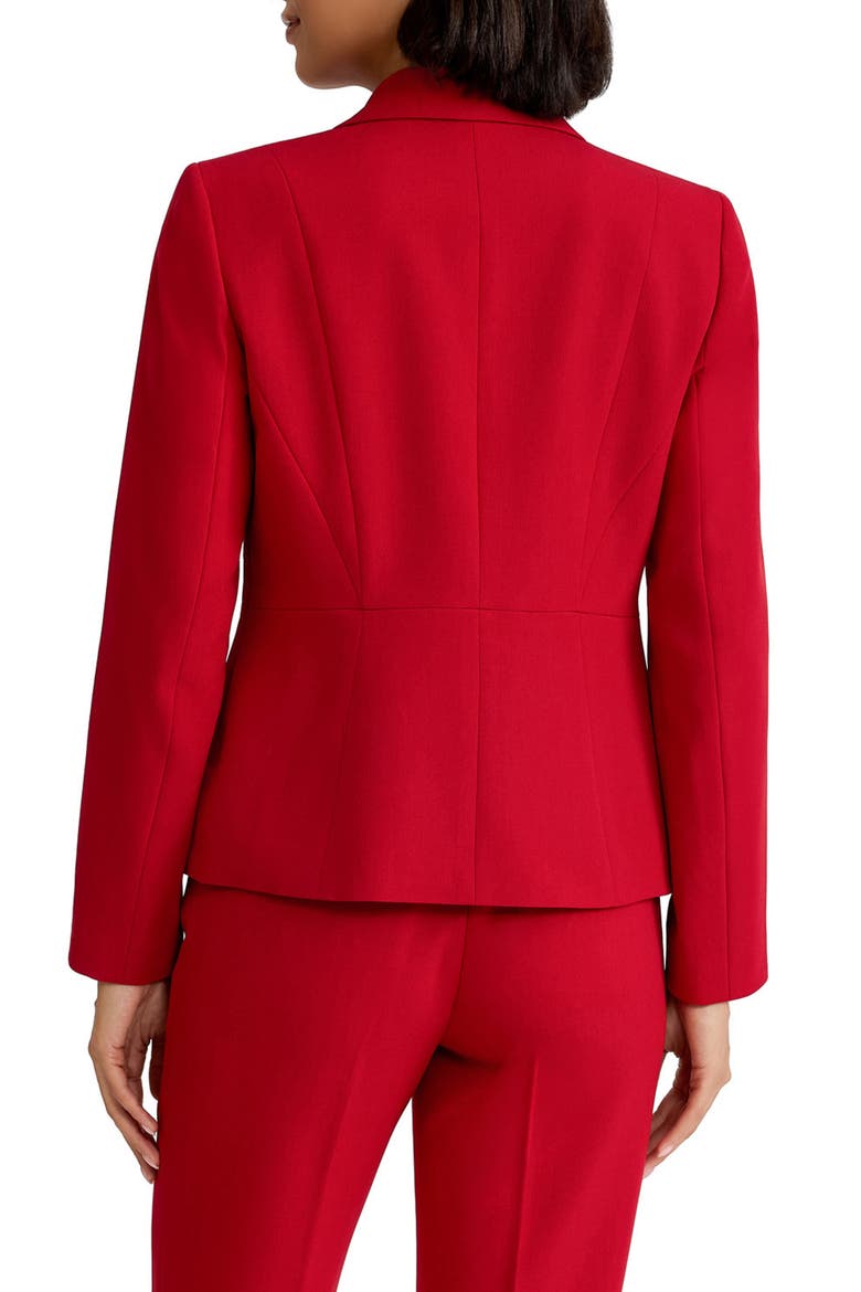 One-Button Blazer, Alternate, color, FIRE RED