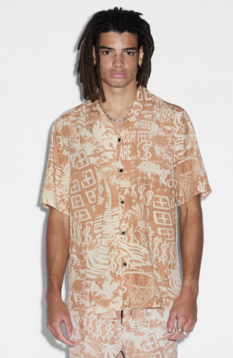 Ksubi Mills Ikon Water Resistant Drawstring Shorts, Alternate, color,