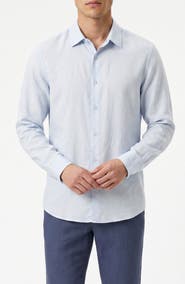 Onia Long Sleeve Linen Blend Button-Up Shirt