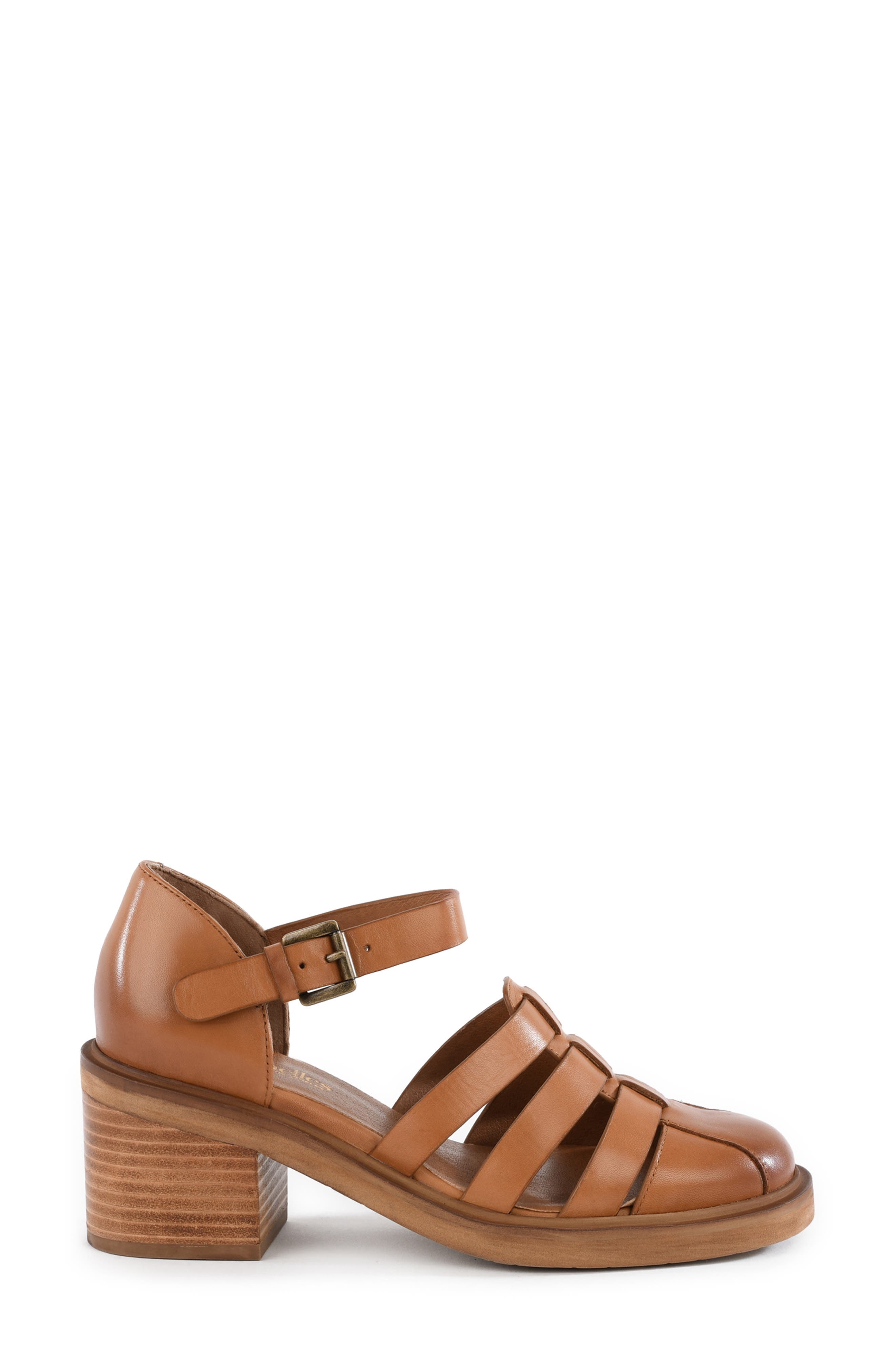 Seychelles Cinematic Ankle Strap Fisherman Sandal, Alternate, color, Tan