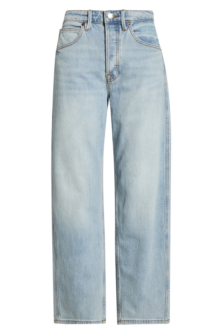 High Waist Ankle Barrel Jeans, Alternate, color, INDIGO1351