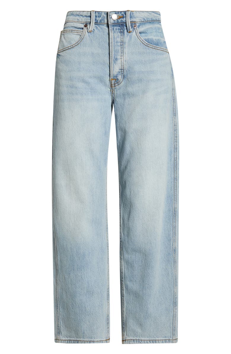 Good American High Waist Ankle Barrel Jeans, Alternate, color, Indigo1351