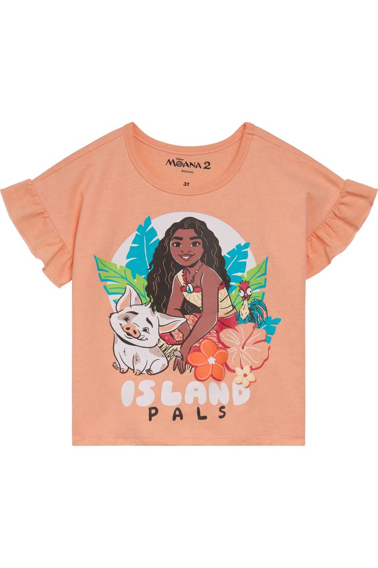 Moana 2-Piece T-Shirt and Leggings Set, Alternate, color, Moana Peach Ivory