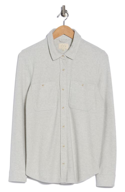 Thread & Supply Lewis Button-up Shirt Jacket In White