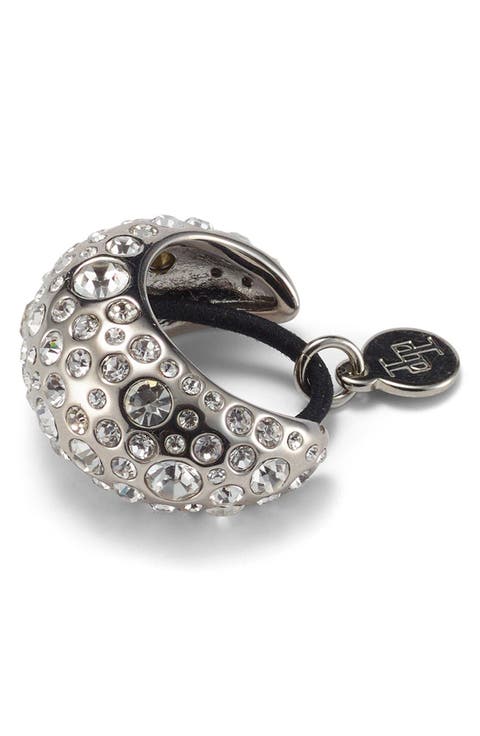 Mini Dome Pavé Cuff Ponytail Holder