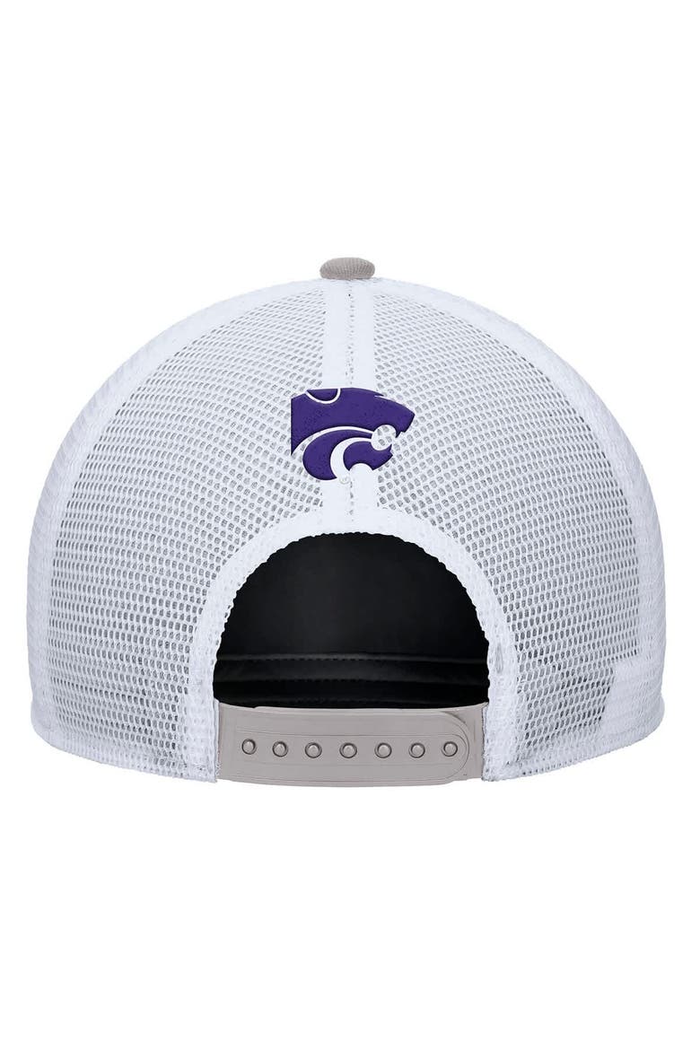 Men's Nike Pewter Kansas State Wildcats 2025 On-Field Rise Trucker Performance Adjustable Hat, Alternate, color, Pewter