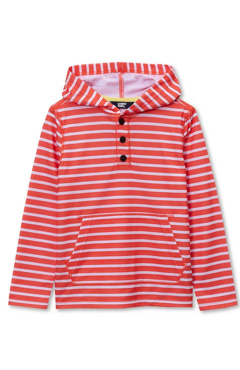 Boys Henley Pullover Hoodie