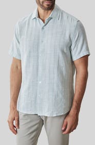 Robert Barakett Satoru Short Sleeve Button-Up Shirt