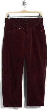 Democracy High Waist Barrel Corduroy Pants