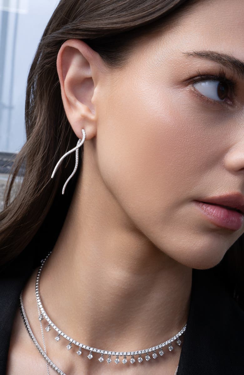 Bony Levy Audrey Diamond Drop Earrings, Alternate, color, 18K White Gold