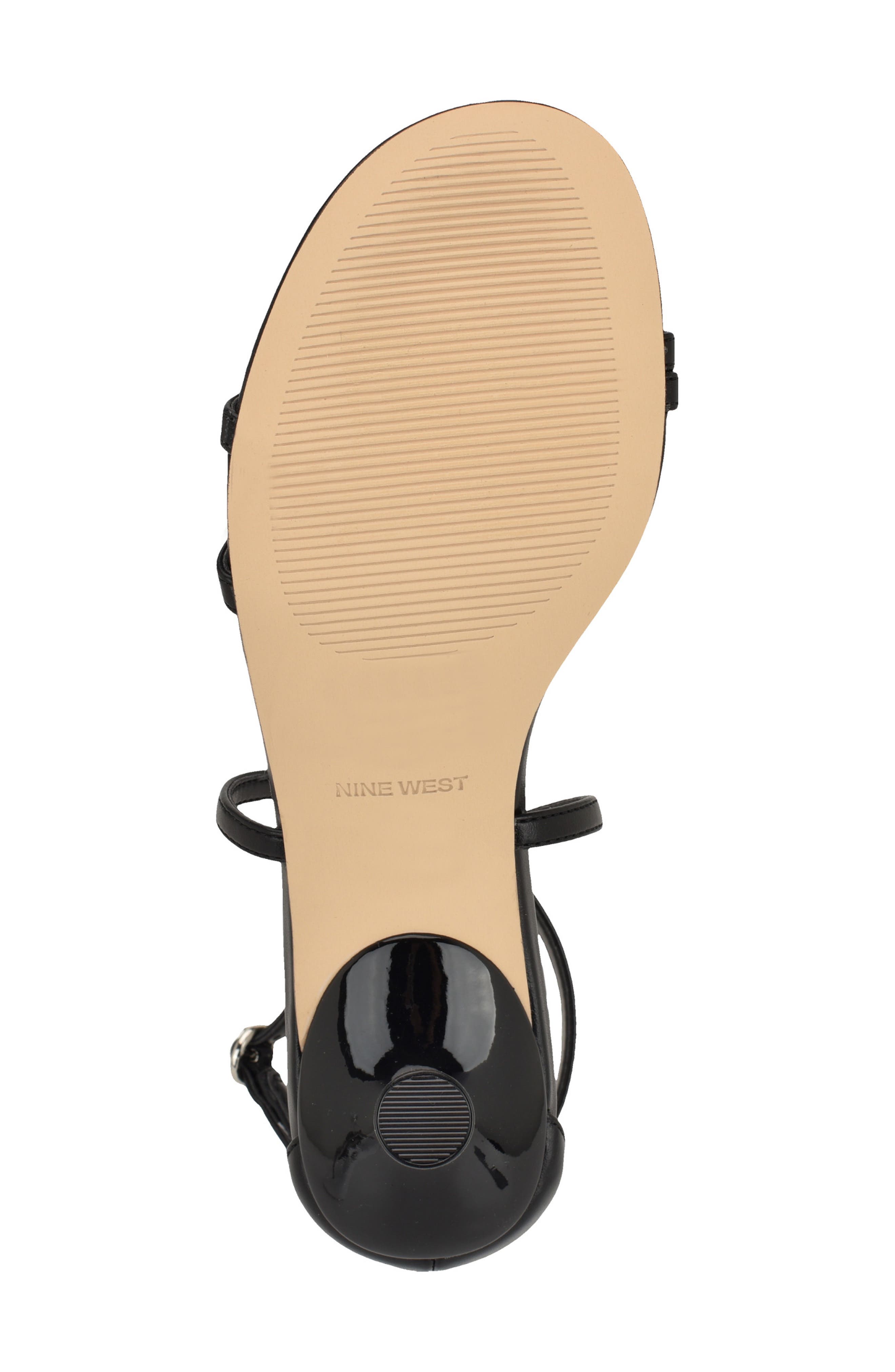 Nine West Jettie Ankle Strap Sandal, Alternate, color, Black