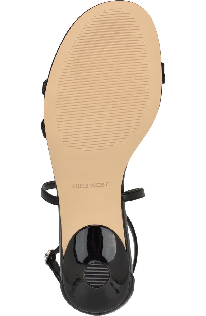Nine West Jettie Ankle Strap Sandal, Alternate, color, Black