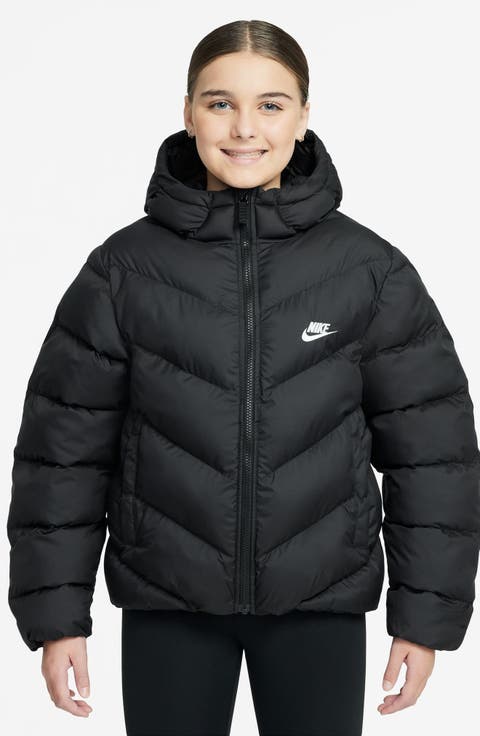 Kids' Sportswear All Day Therma-FIT Quilted Hooded Puffer Jacket (Little Kid & Big Kid)