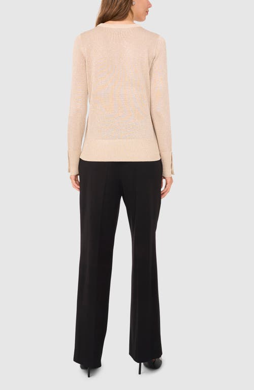 Halogenr Halogen(r) Rhinestone Button Sweater In Pearl Ivory