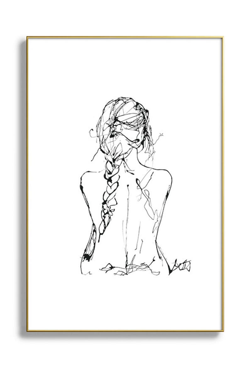 The Chloe Framed Art Print, Main, color, GOLDEN TONES