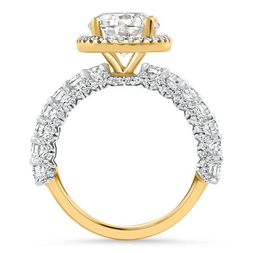 Bliss Diamond Certified 4.00ct Diamond Engagement Ring 14k Gold Lab Grown In 14k Yellow Gold