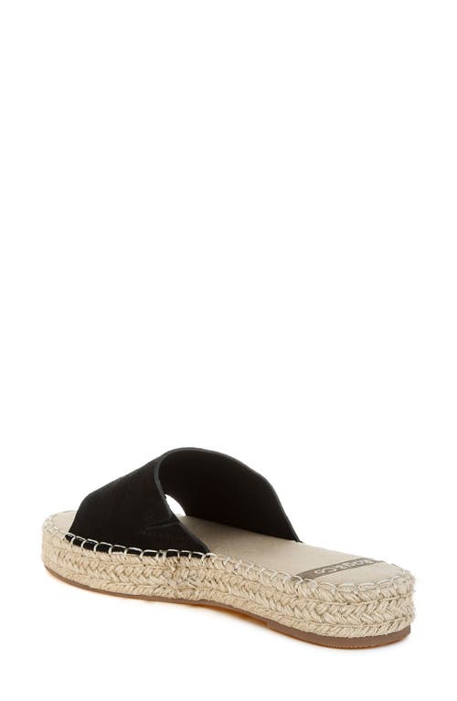 Rag & Co Women's Huntra Real Soft Leather Espadrille Flatforms In Black In Black