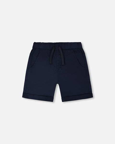 Folded Hems Stretch Twill Shorts (Baby)