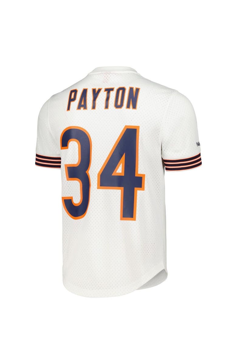 Mitchell & Ness Men's Mitchell & Ness Walter Payton White Chicago Bears Retired Player Name & Number Mesh Top, Alternate, color, 