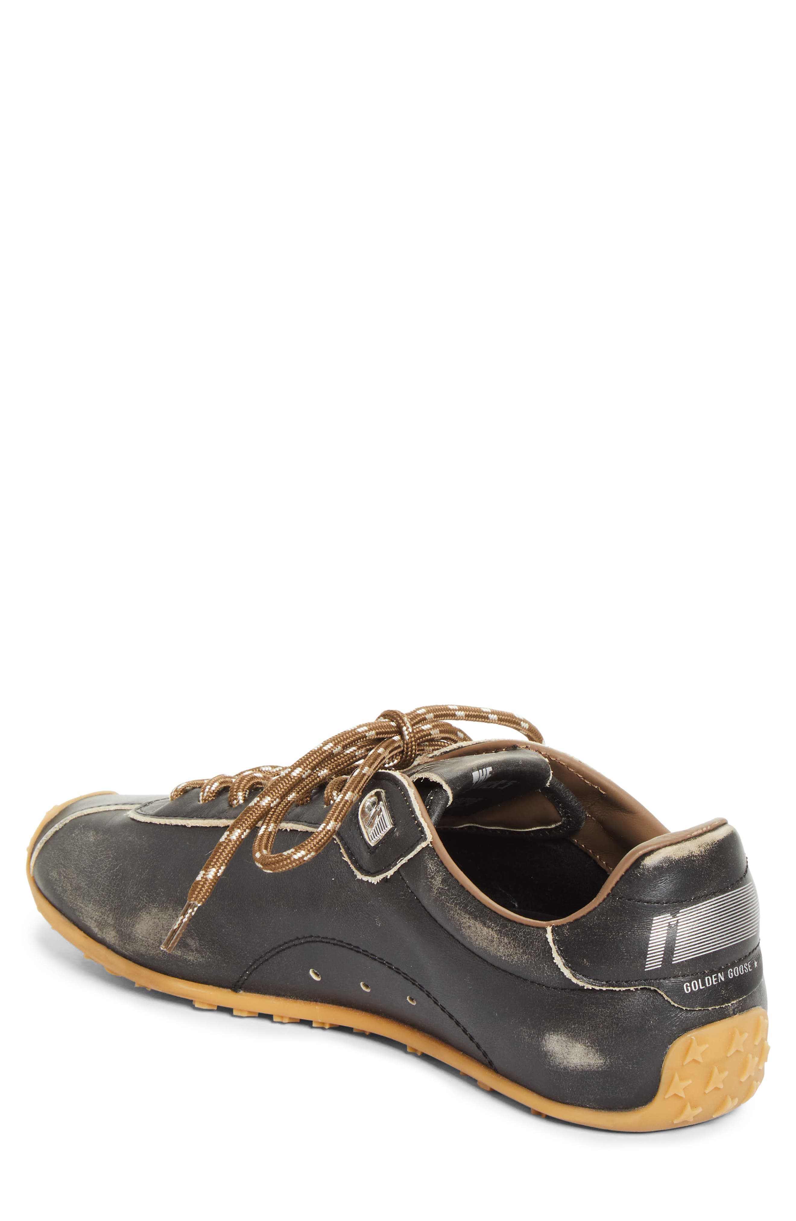 Golden Goose Marathon Speed Sneaker, Alternate, color, Black/ Silver