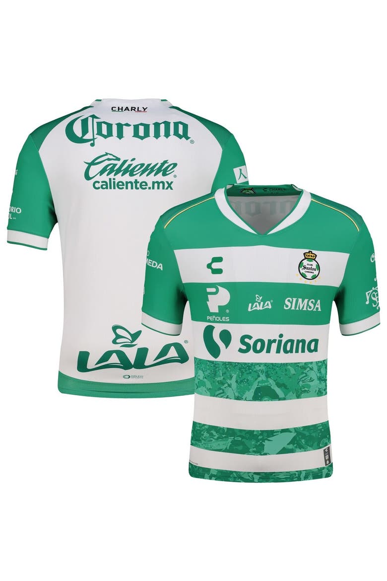 Men's Charly  Green Santos Laguna 2025/26 Home Authentic Jersey, Alternate, color, Green
