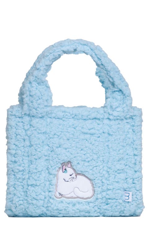 Kids' Faux Shearling Tote