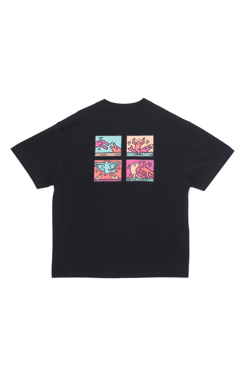 JUNGLES x Keith Haring Environmentalism Cotton Graphic T-Shirt, Alternate, color,