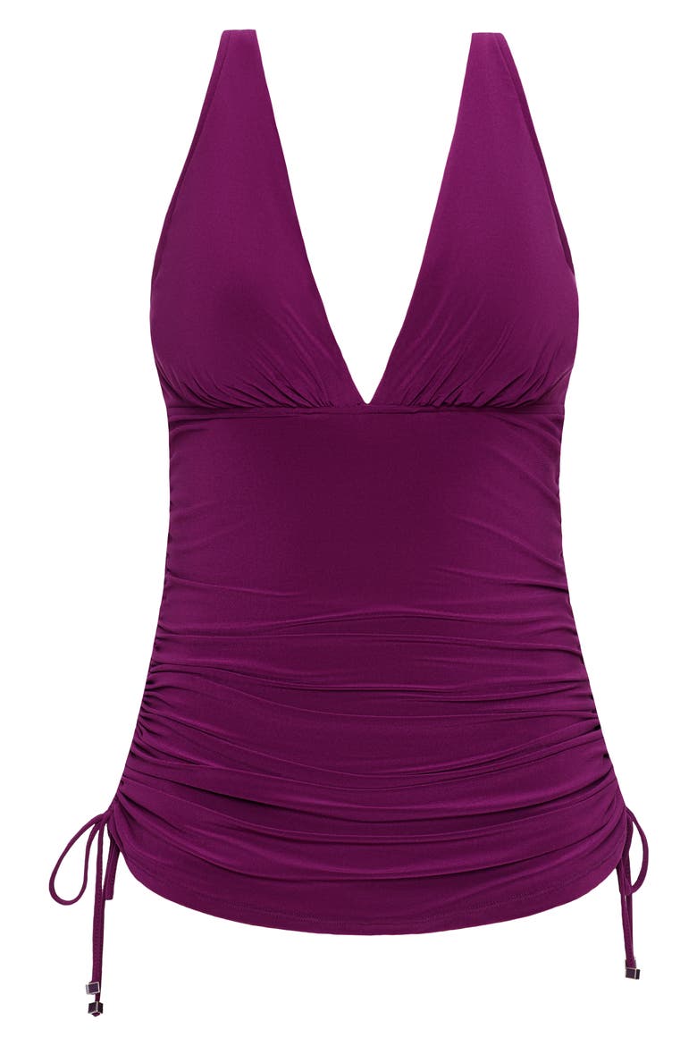 Dani Solid Underwire Tankini Top, Alternate, color, JAM