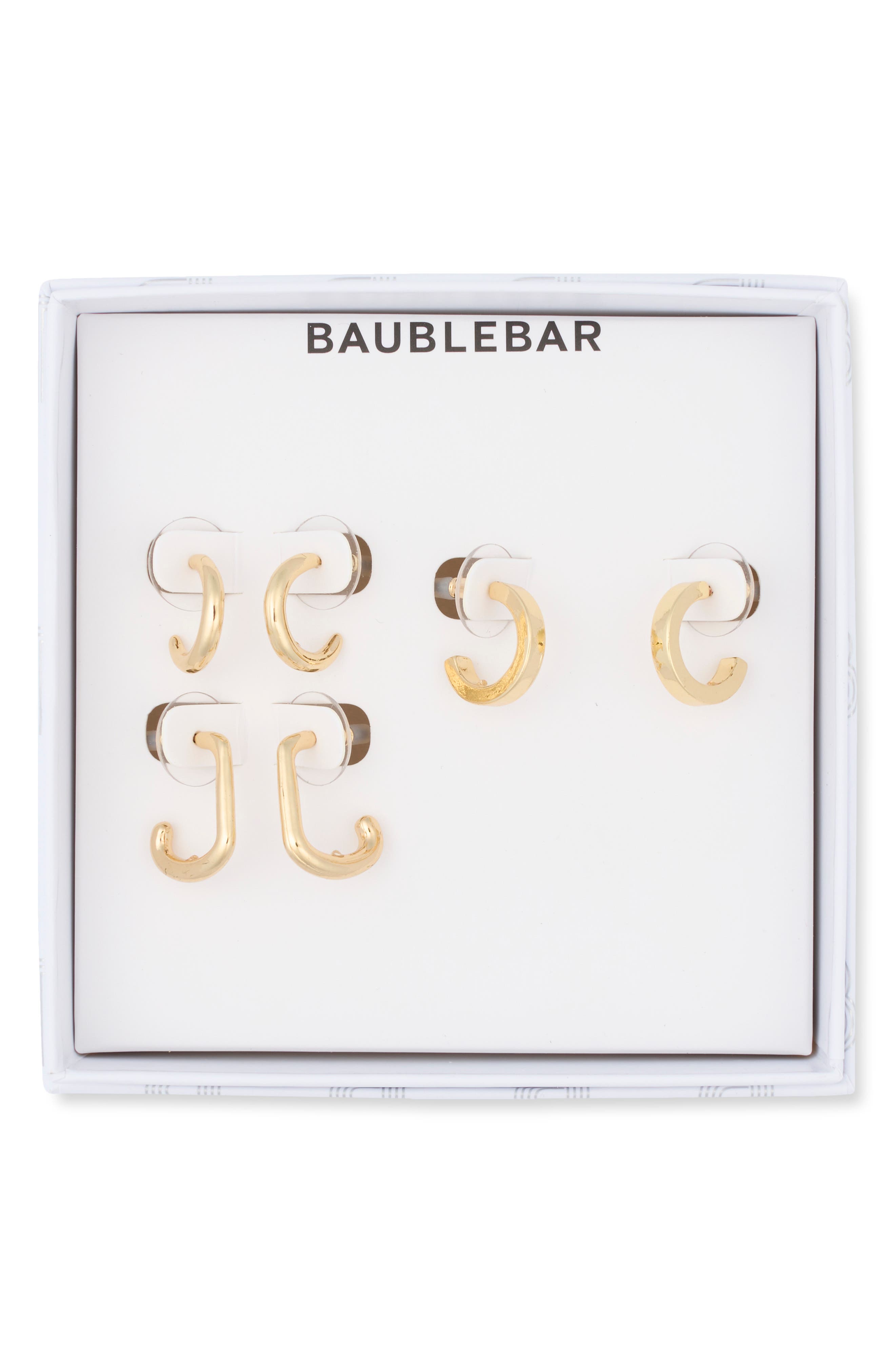 Golden Hour Set of 3 Assorted Hoop Earrings