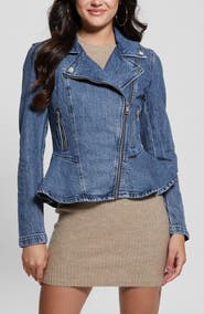 GUESS Denim Moto Jacket